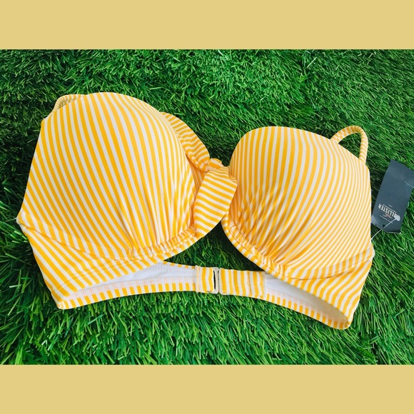 White striped swim bra - Picture 2 of 3